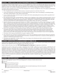 Form AA-15 Tvb Ticket Management for Attorneys Application for Web Access - New York, Page 3