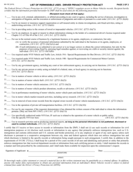 Form MV-15C Request for Driving Record Information - New York, Page 2