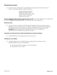 Form IRP-34 Irp Renewal Packet - New York, Page 2