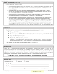 Form MV-415 Request for the Development of Custom Plates - New York, Page 2