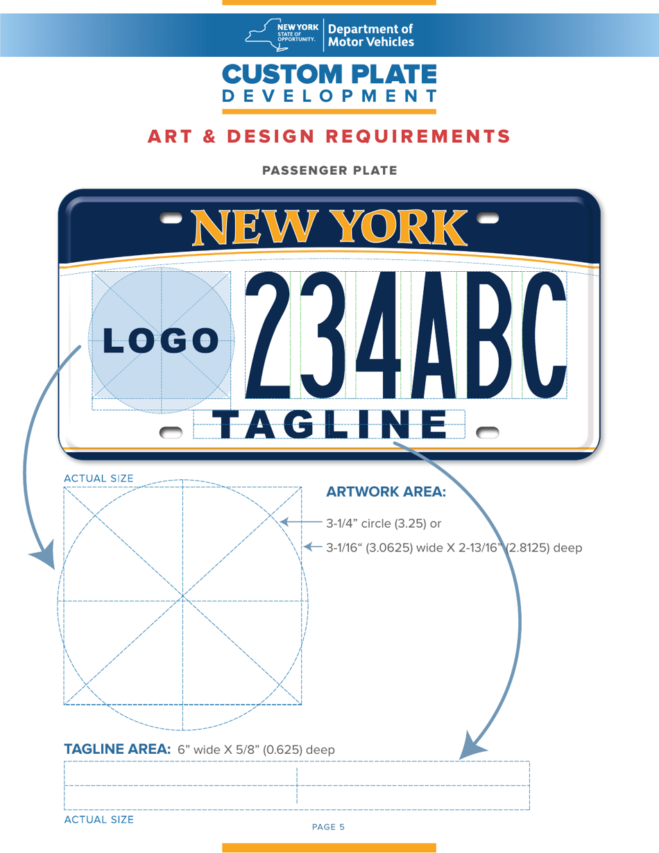 Form MV-415 Request for the Development of Custom Plates - New York, Page 7