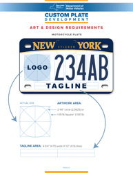 Form MV-415 Request for the Development of Custom Plates - New York, Page 8