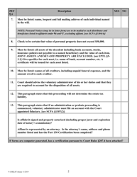 Voluntary Administration Checklist - New York, Page 2