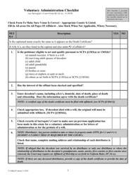 Document preview: Voluntary Administration Checklist - New York