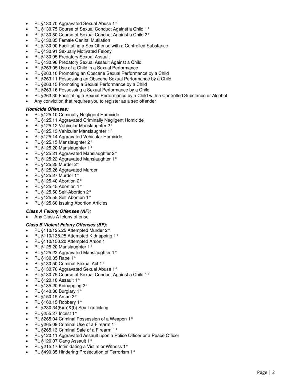 Notice of Motion and Affidavit in Support of Sealing Pursuant to Cpl 160.59 - New York, Page 6
