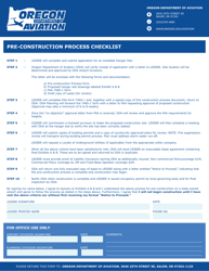 Document preview: Pre-construction Process Checklist - Oregon