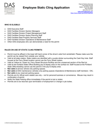 Employee Static Cling Application - Oregon, Page 2