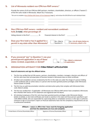 Application for Minnesota CPA Firm Permit - Minnesota, Page 3