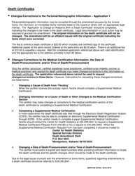 Form ADPH-HS-33 Amendment Packet for Alabama Birth and Death Certificates - Alabama, Page 2
