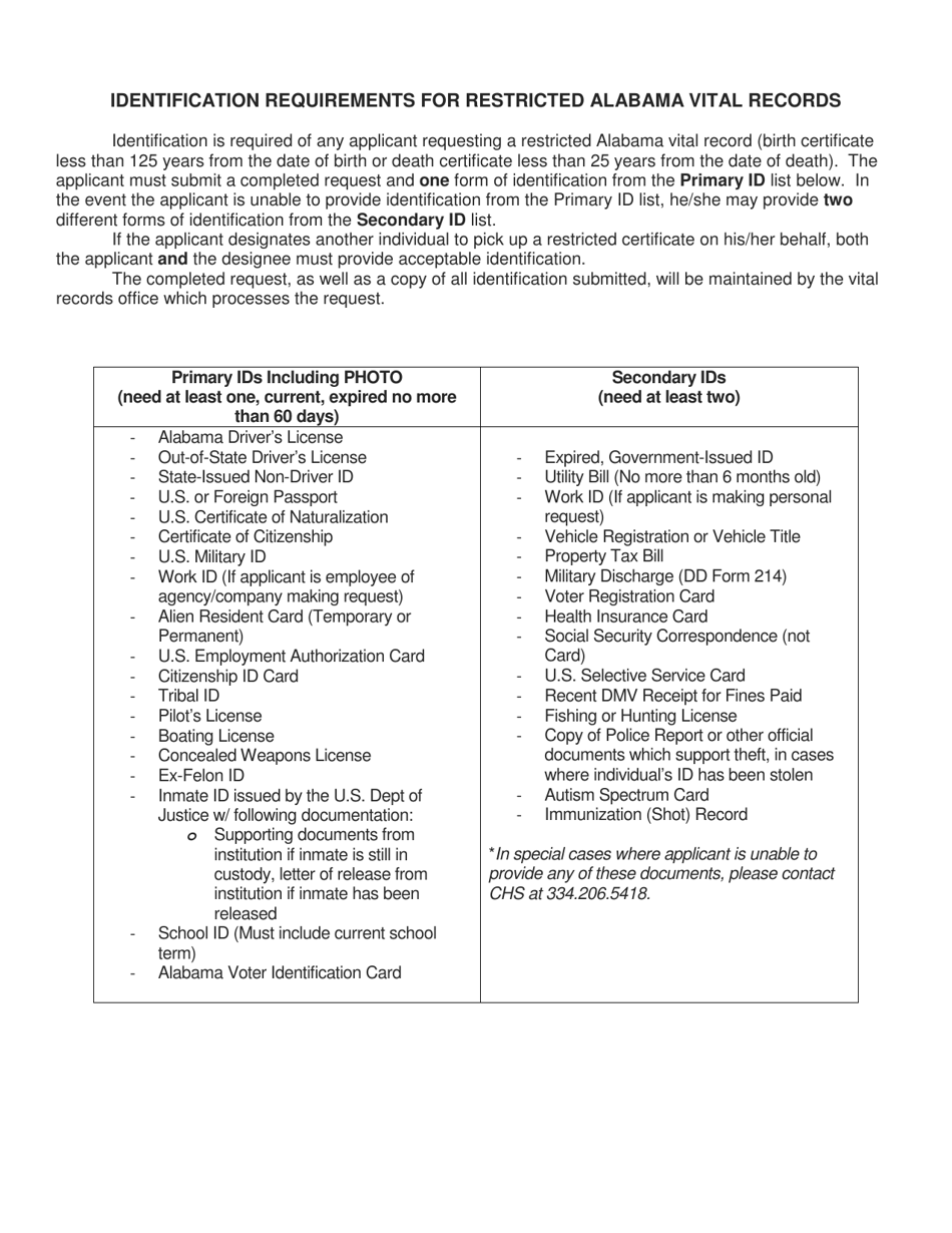 Form ADPH-HS-33 Amendment Packet for Alabama Birth and Death Certificates - Alabama, Page 6