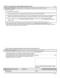 Form CCD1 Construction Code Determination Form - New York City, Page 2
