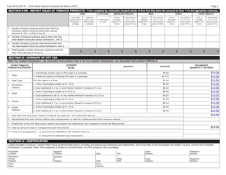 Form OTP-R Nyc Other Tobacco Products Tax Return (Otp) - New York City, Page 2