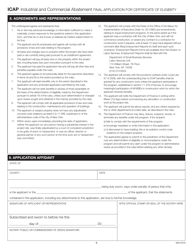 Industrial and Commercial Abatement Final Application for Certificate of Eligibility - New York City, Page 9