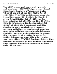 Form FAA-1440A-LP Cash Assistance Benefit Limit Extension Request (Large Print) - Arizona, Page 5