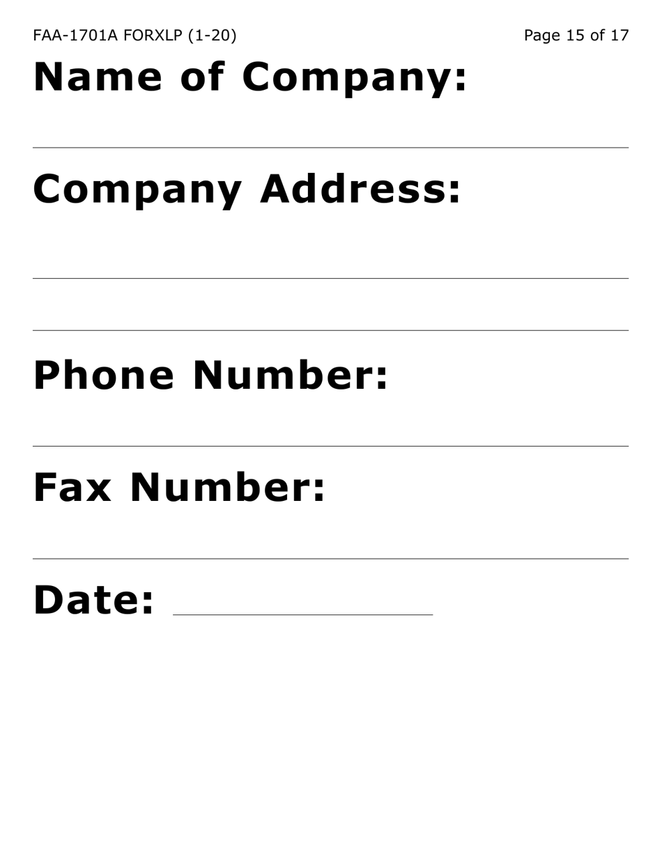Form FAA-1701A-XLP Verification of Terminated Employment (Extra Large Print) - Arizona (English / Spanish), Page 15
