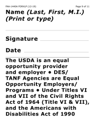 Form FAA-1440A-XLP Cash Assistance Benefit Limit Extension Request (Extra Large Print) - Arizona, Page 9