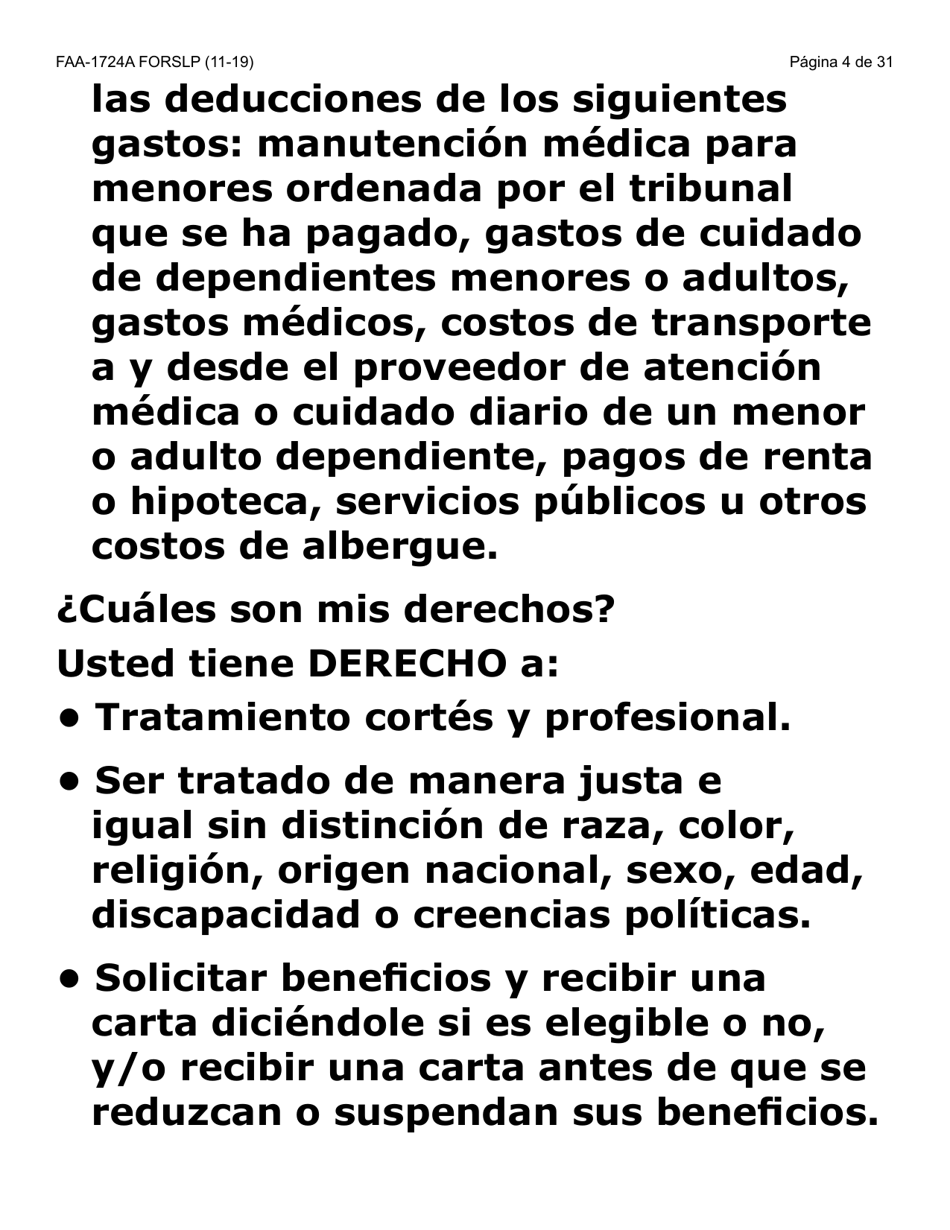 Formulario FAA-1724A-SLP Paginas De Firma De La Solicitud (Letra Grande) - Arizona (Spanish), Page 4