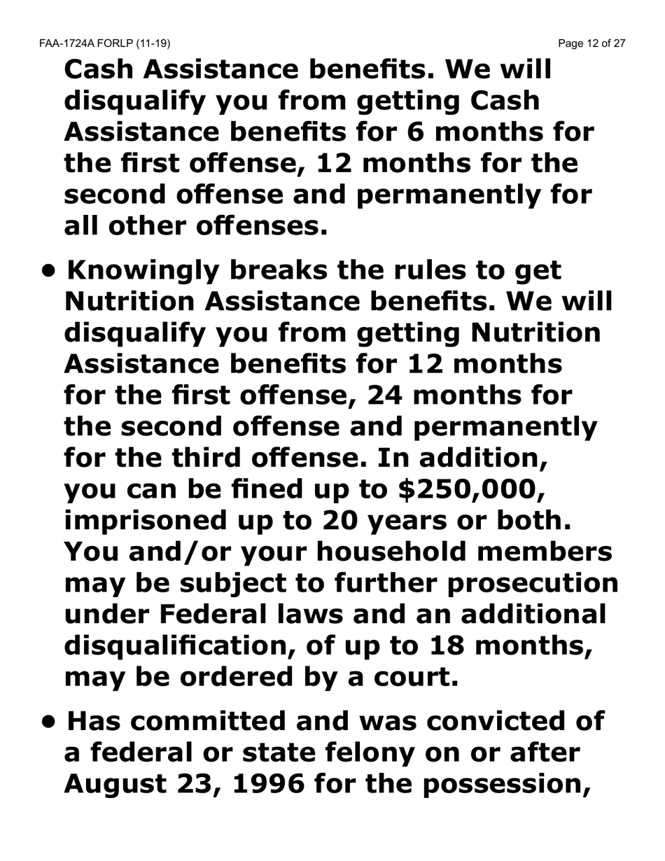 Form FAA-1724A-LP Application Signature Pages (Large Print) - Arizona, Page 12