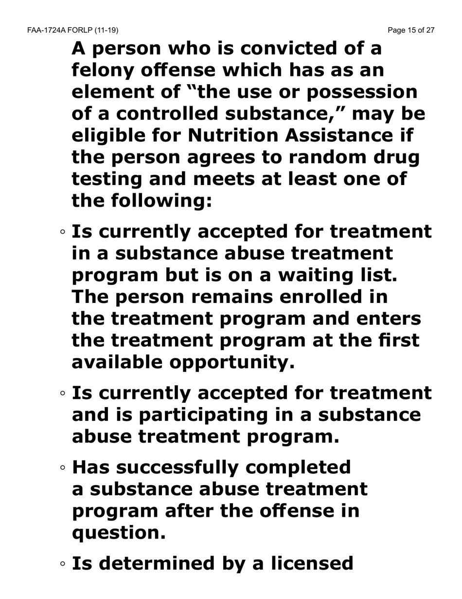 Form FAA-1724A-LP Application Signature Pages (Large Print) - Arizona, Page 15