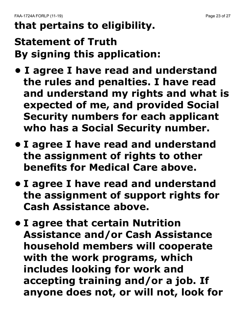 Form FAA-1724A-LP Application Signature Pages (Large Print) - Arizona, Page 23