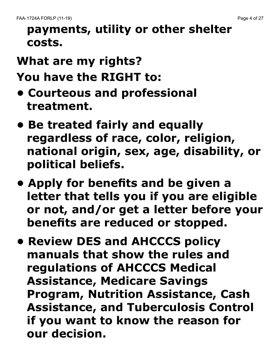 Form FAA-1724A-LP Application Signature Pages (Large Print) - Arizona, Page 4