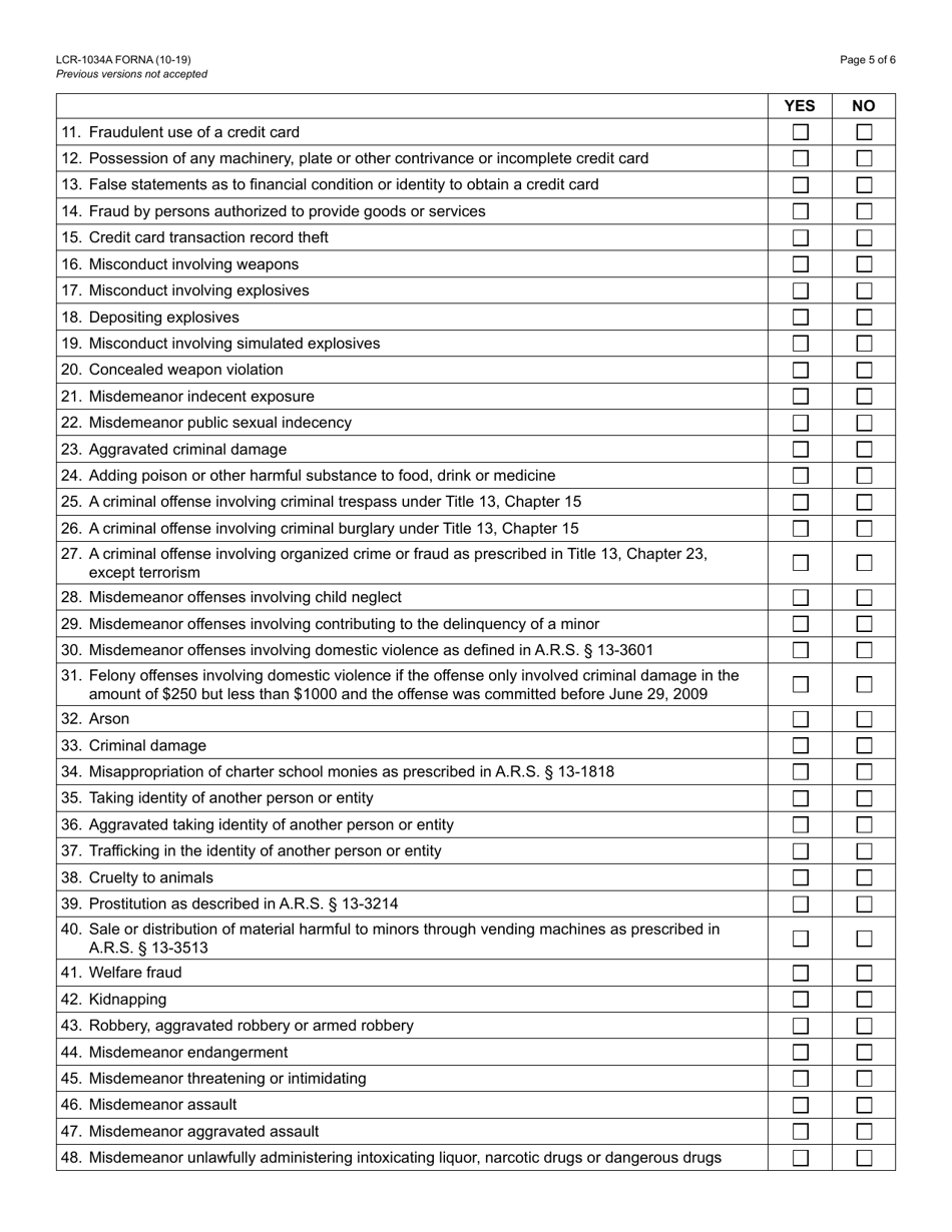 Form LCR-1034A - Fill Out, Sign Online and Download Fillable PDF ...