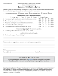 Document preview: Form CSE-1007A Customer Satisfaction Survey - Arizona