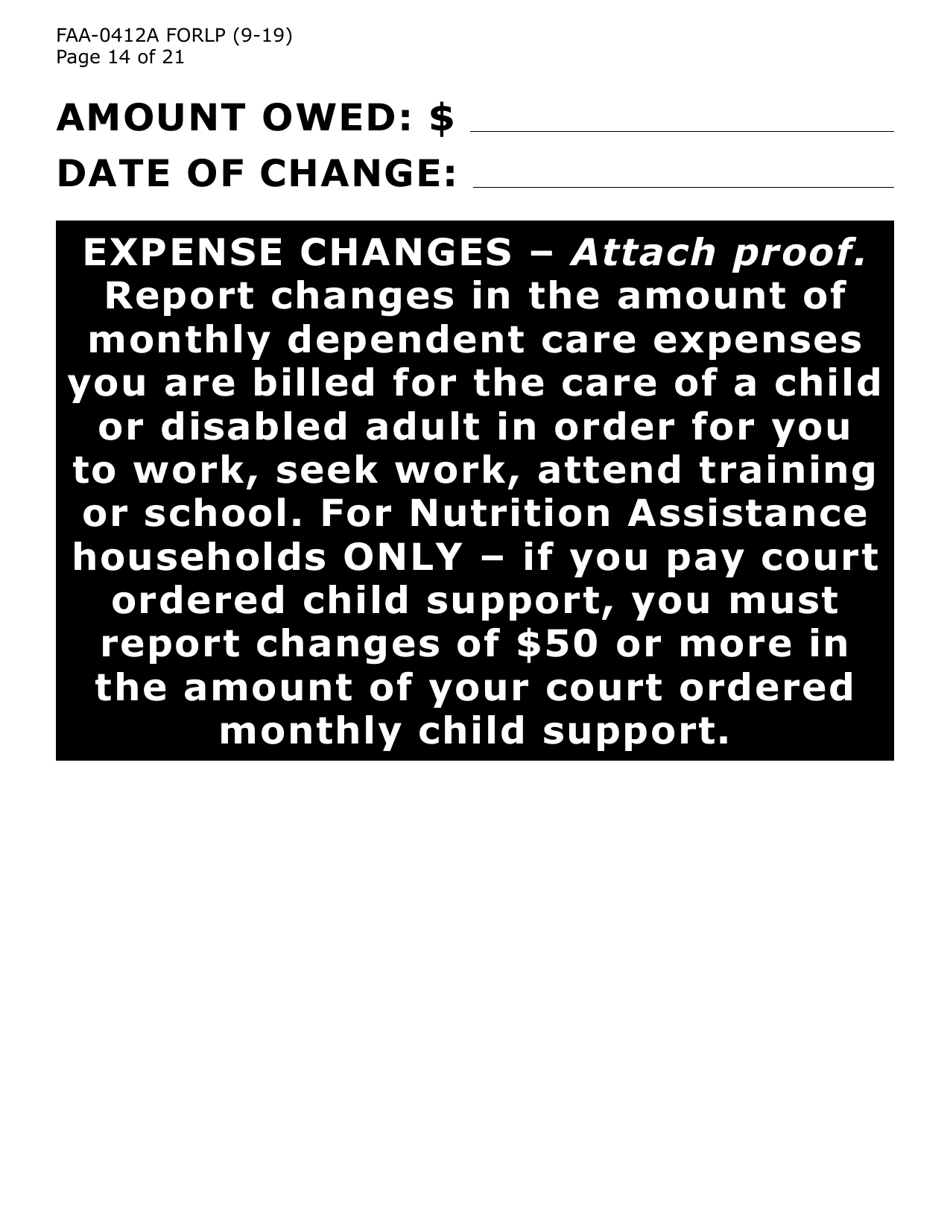 Form FAA-0412A-LP Change Report (Large Print) - Arizona, Page 14