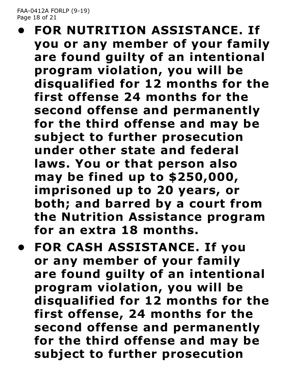 Form FAA-0412A-LP Change Report (Large Print) - Arizona, Page 18