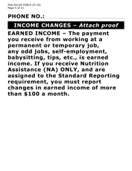 Form FAA-0412A-LP Change Report (Large Print) - Arizona, Page 5