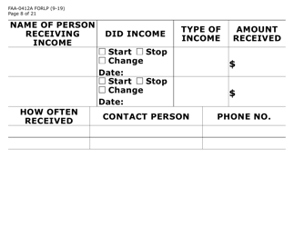 Form FAA-0412A-LP Change Report (Large Print) - Arizona, Page 8