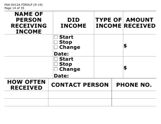 Form FAA-0412A-XLP change Report (Extra Large Print) - Arizona, Page 14