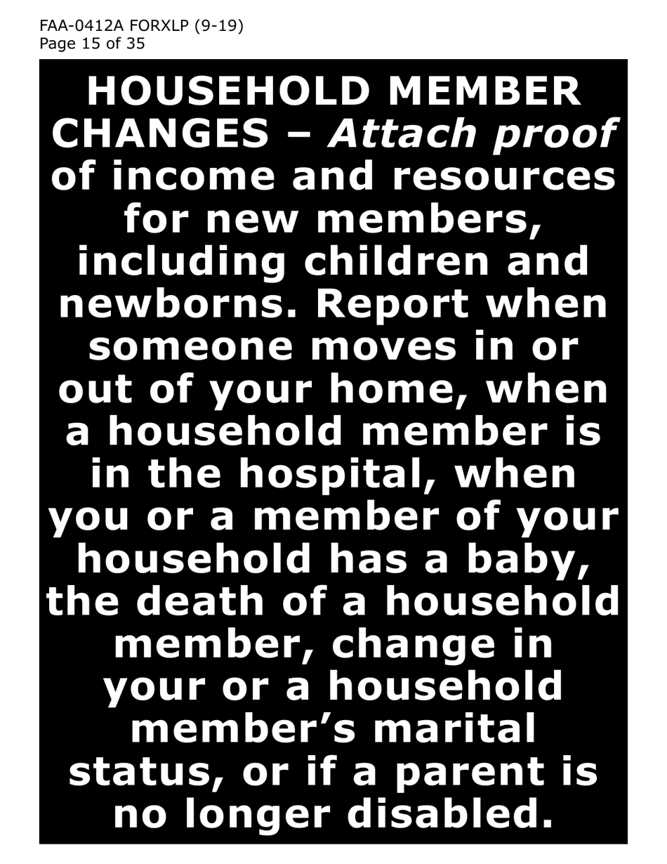 Form FAA-0412A-XLP change Report (Extra Large Print) - Arizona, Page 15