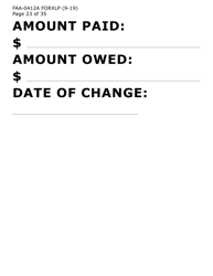 Form FAA-0412A-XLP change Report (Extra Large Print) - Arizona, Page 23