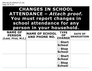 Form FAA-0412A-XLP change Report (Extra Large Print) - Arizona, Page 26