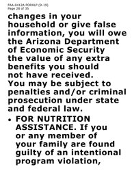 Form FAA-0412A-XLP change Report (Extra Large Print) - Arizona, Page 28