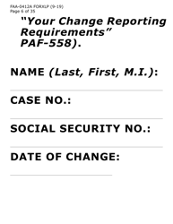 Form FAA-0412A-XLP change Report (Extra Large Print) - Arizona, Page 6