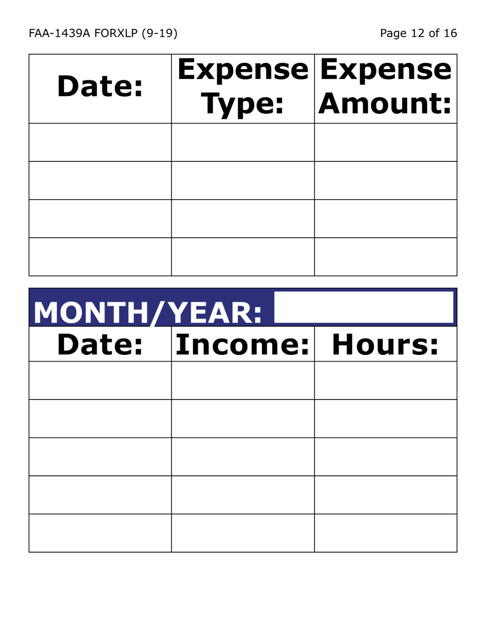 Form FAA-1439A-XLP Self-employment Income Statement (Extra Large Print) - Arizona, Page 12