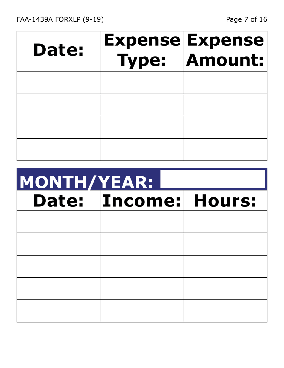 Form FAA-1439A-XLP Self-employment Income Statement (Extra Large Print) - Arizona, Page 7