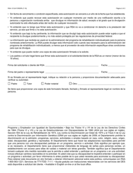Formulario RSA-1312A Autorizacion Para Divulgacion De Informacion De Salud a Rsa - Arizona (Spanish), Page 2