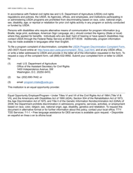 Form HRP-1039A &quot;Commodity Senior Food Program (Csfp) Participant Rights and Obligations&quot; - Arizona, Page 2