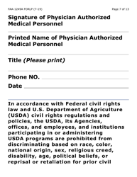 Form FAA-1249A-LP Verification of Disability (Large Print) - Arizona (English/Spanish), Page 7