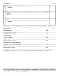 Form DDD-1403F Job Search Agreement - Individual Supported Employment Services - Arizona, Page 2