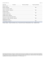 Form DDD-1404E Employment Support Aide Agreement - Arizona, Page 2