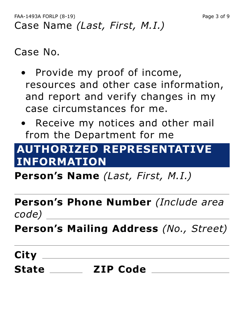 Form Faa 1493a Lp Fill Out Sign Online And Download Fillable Pdf Arizona Templateroller 3979