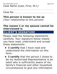 Form FAA-1493A-LP Nutrition Assistance Authorized Representative Request (Large Print) - Arizona, Page 4
