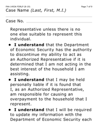 Form FAA-1493A-LP Nutrition Assistance Authorized Representative Request (Large Print) - Arizona, Page 7