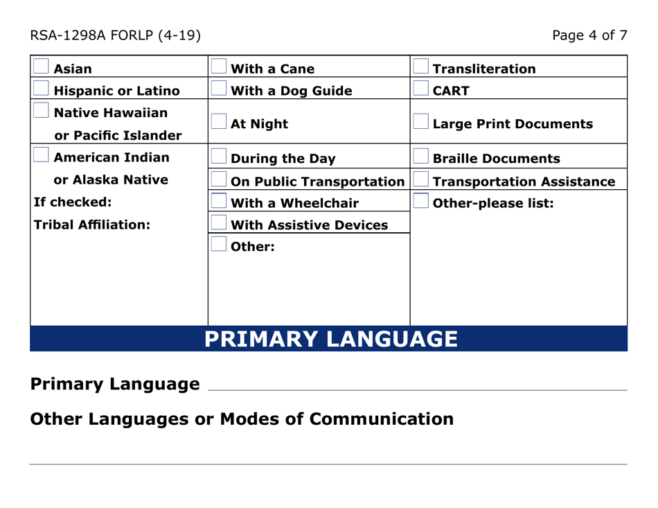 Form RSA-1298A-LP Referral Form (Large Print) - Arizona, Page 4