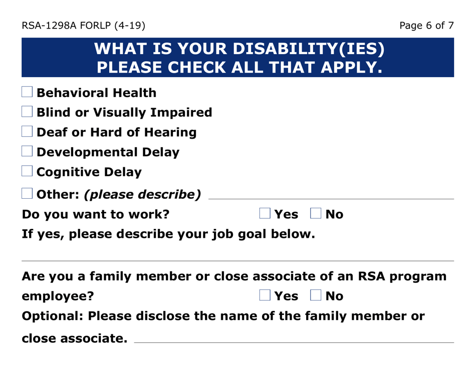 Form RSA-1298A-LP Referral Form (Large Print) - Arizona, Page 6