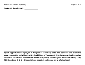 Form RSA-1298A-LP Referral Form (Large Print) - Arizona, Page 7